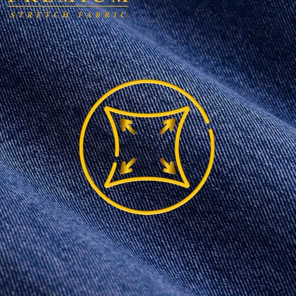 Women's Wide Leg Stretch Denim Overalls – Adjustable Straps, Casual Work Jeans J - Picture 7 of 7